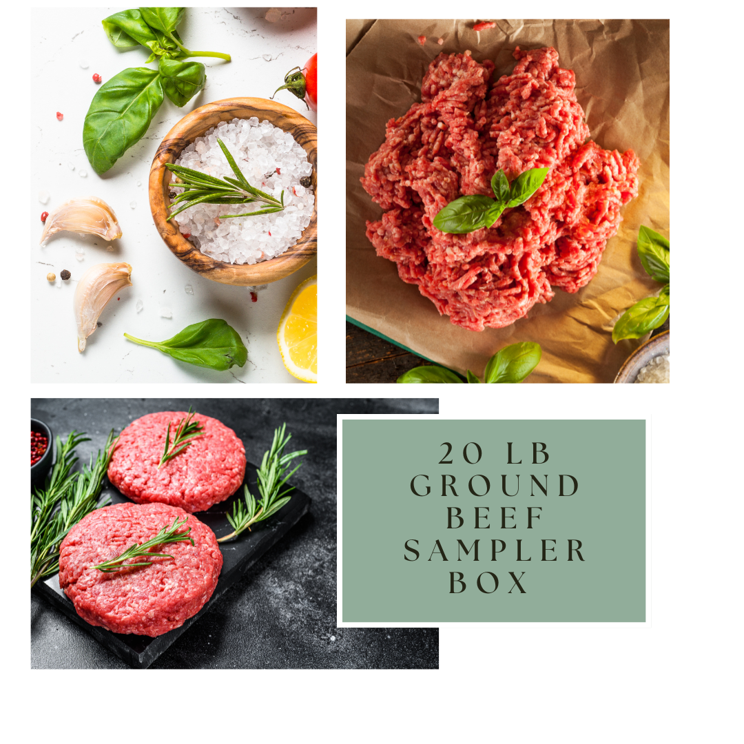 Skip The Store 20 LB Grassfed Ground Beef Sampler